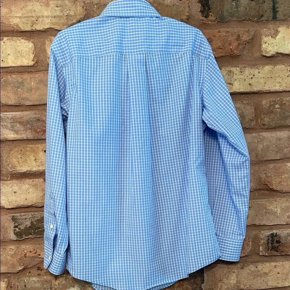 Class Club Kids Light Blue Plaid Button-Down Shirt